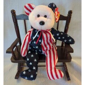 Vintage Ty Beanie Babies Spangle The Bear 1999